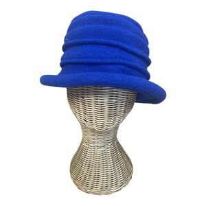 Scala Womens Vintage Stackable Cloche Bucket Hat 80s/90s 100% Wool